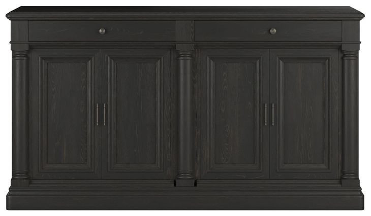 Atrium Black 4 Door Buffet
