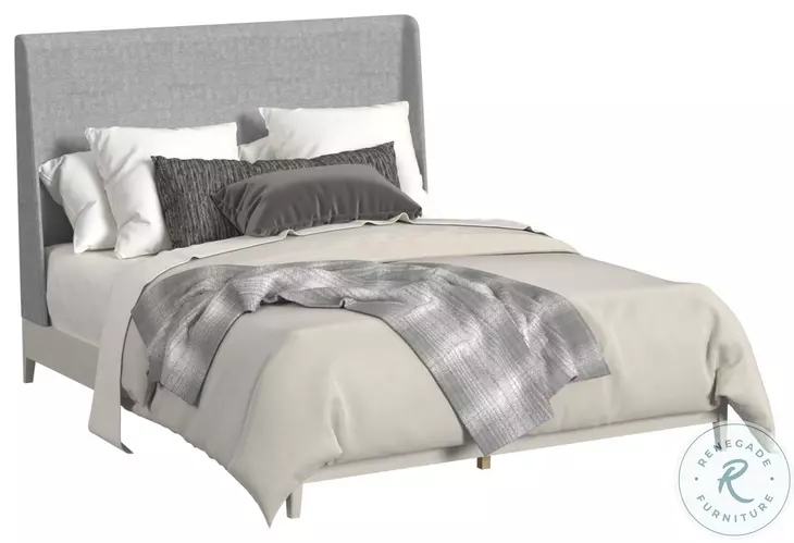 Clare Grey And Almond King Upholstered Panel Bed
