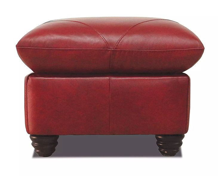 Westfield Cherry Leather Living Room Set with Nailhead Trim