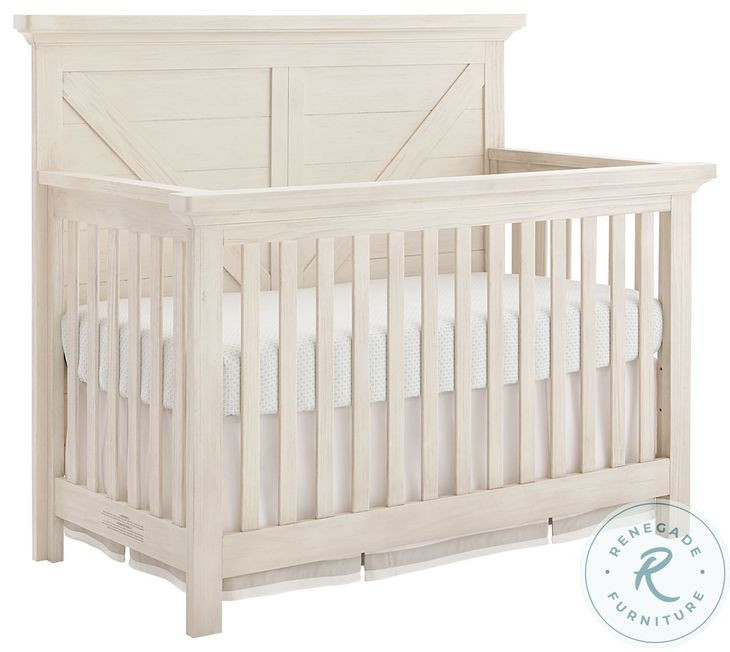 Westfield Brushed White Convertible Standard Crib