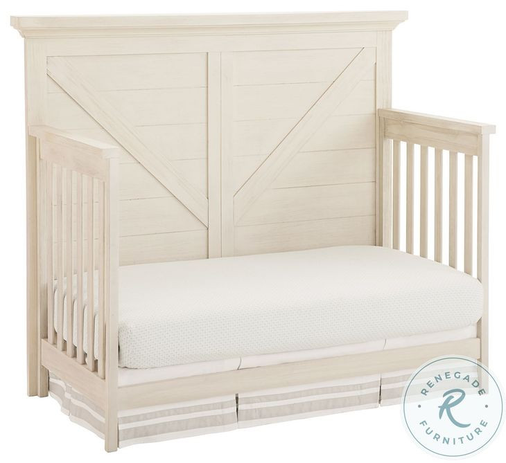 Westfield Brushed White Convertible Standard Crib