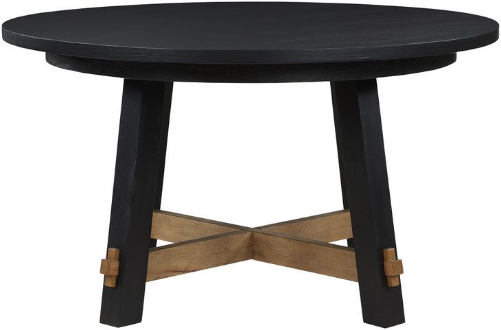 Aubrey Black 54" Round Dining Table