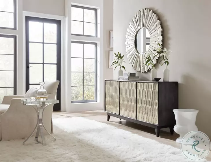 Lustre Charcoal Three Door Credenza