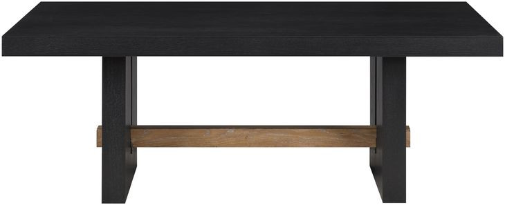 Aubrey Black Rectangular Coffee Table