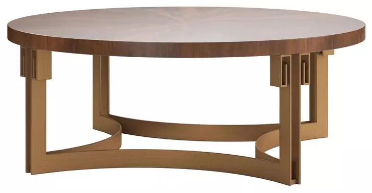 Boulevard Brown Round Cocktail Table