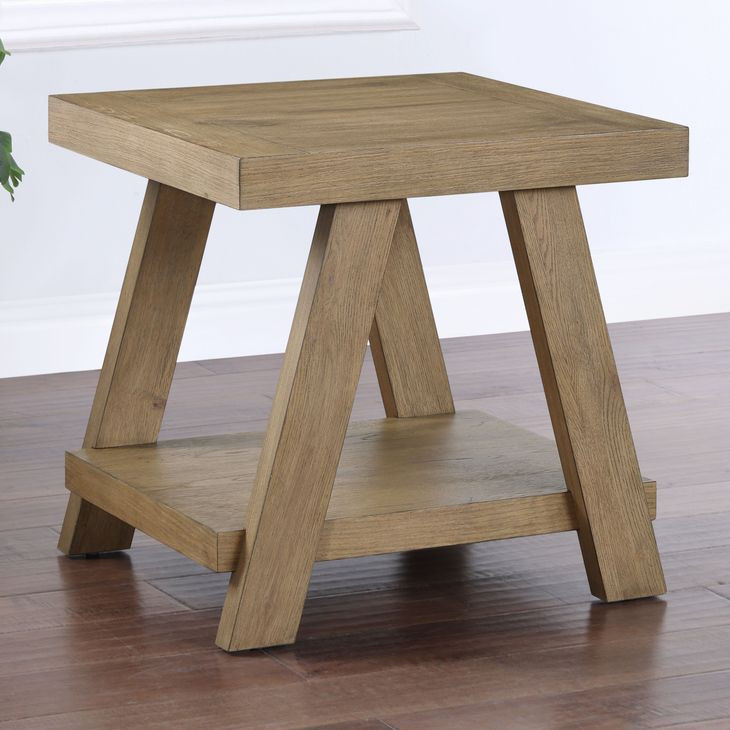 Orinda Brown Square End Table