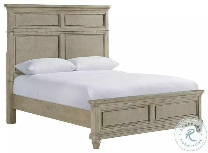 Emiko Light Grey Queen Panel Bed