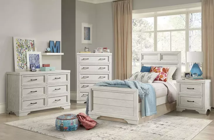 Foundry White Dove 6 Drawer Dresser