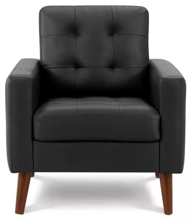 8J11A95 Black Upholstered Accent Chair