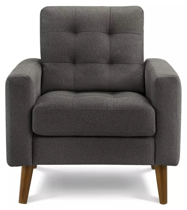 8J11L17 Dark Gray Upholstered Accent Chair