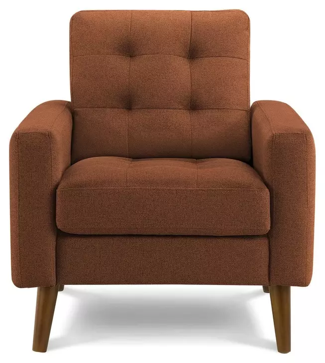 8J11L44 Rust Upholstered Accent Chair