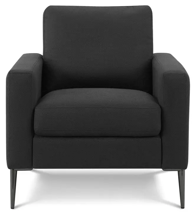 8J31L19 Black Upholstered Accent Chair