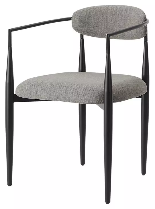 1228 Gray Upholstered Dining Chair Set of 2