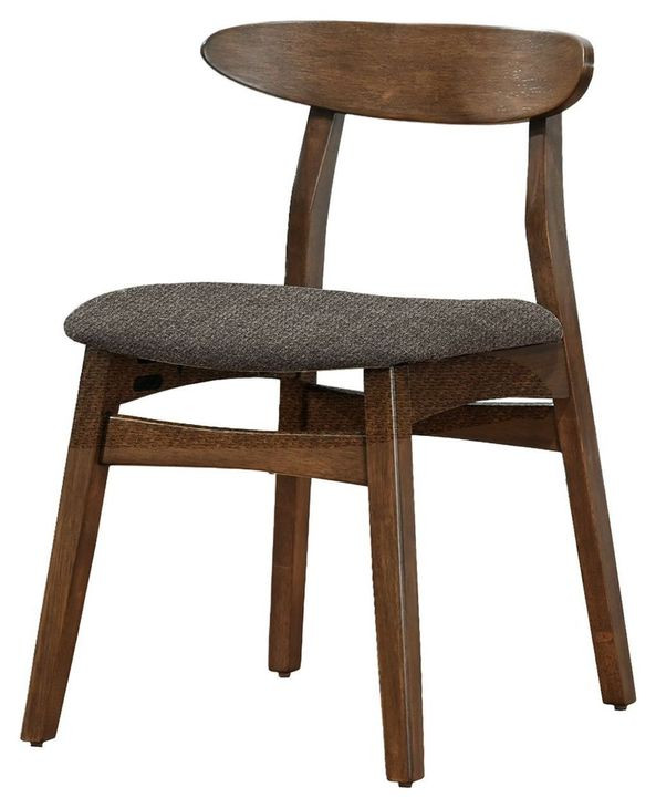 1368 Brown Upholstered Dining Chair Set of 2