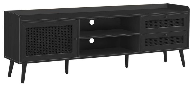 2724 Black 72" TV Stand