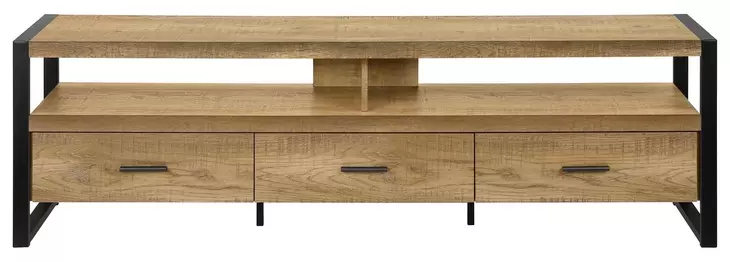 2880 Brown and Black 72" TV Stand