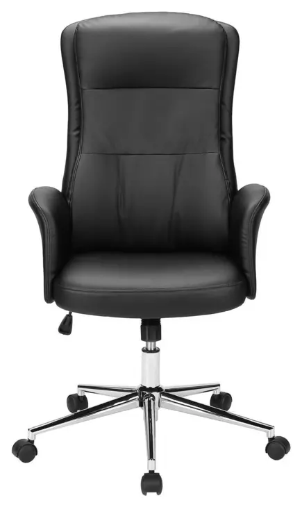 7323 Black Upholstered Swivel Executive Office Chair