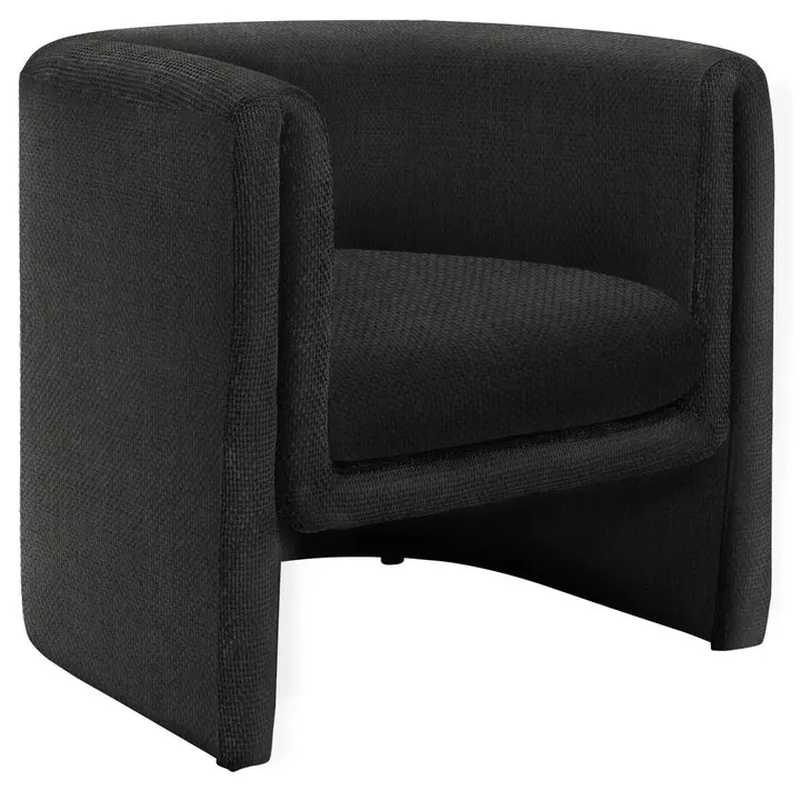 8041 Black Upholstered Accent Chair