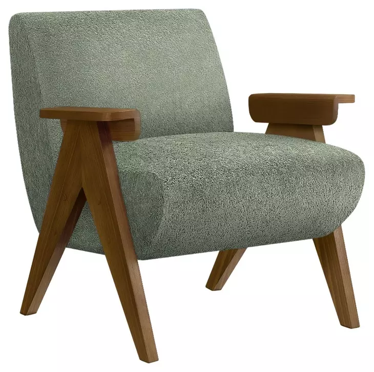 8311 Green Upholstered Accent Chair