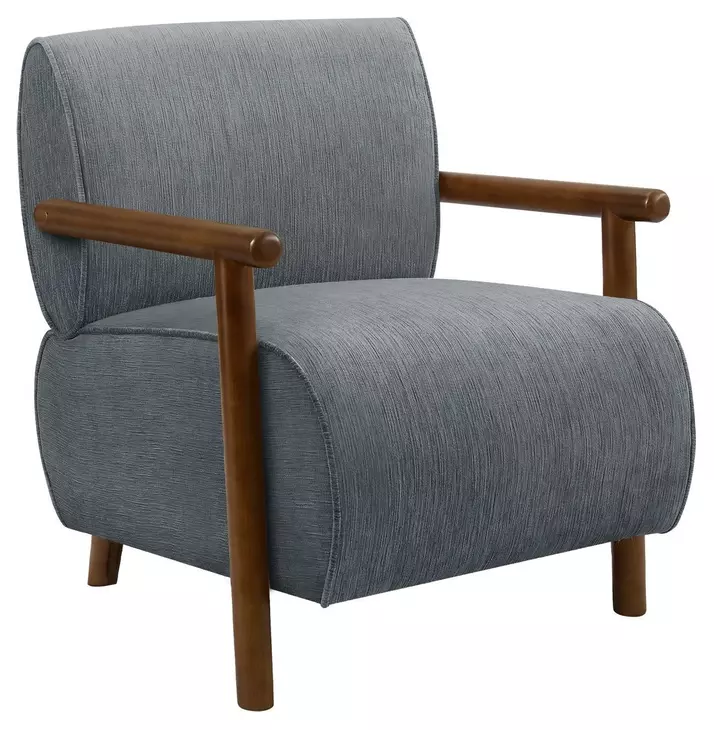 8341 Light Blue Upholstered Accent Chair