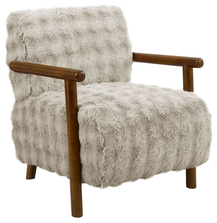 8344 Light Gray Upholstered Accent Chair