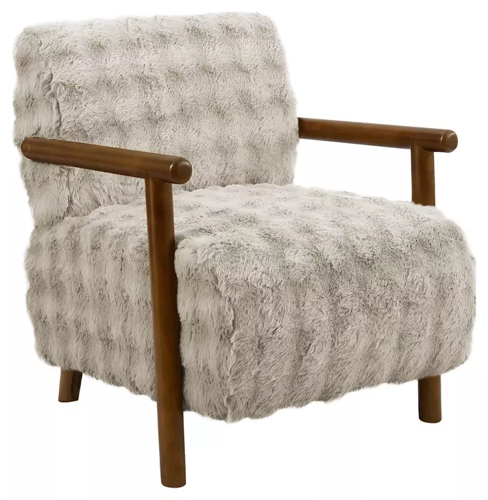 8344 Light Gray Upholstered Accent Chair