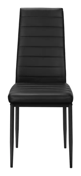 1270 Black Upholstered Dining Chair Set of 2