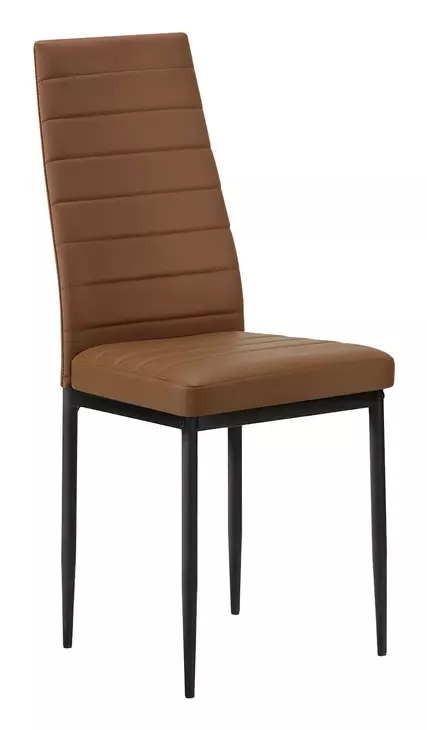 1275 Cognac Upholstered Dining Chair Set of 2