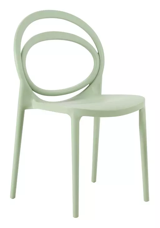 4008 Sea Green Outdoor Stacking Dining Chair Set of 4