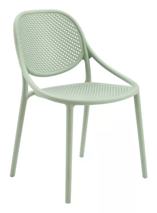 4018 Sea Green Outdoor Stacking Dining Chair Set of 4