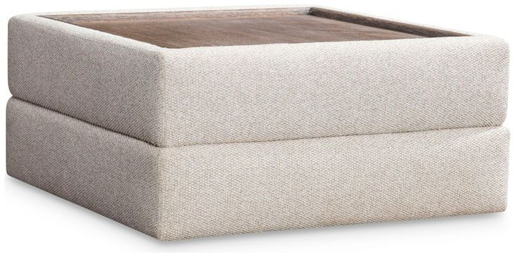 Vista Cerused Square Tray Ottoman