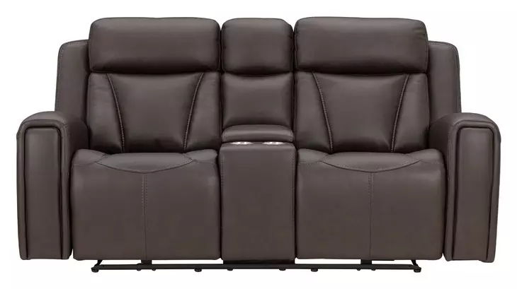 Maveric Bette Coffee 79" Zero Gravity Triple Power Reclining Loveseat with Console and USB Charging