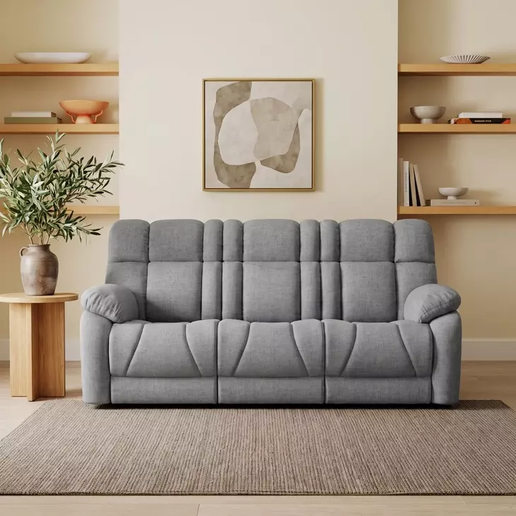Wild Card Bahari Platinum 92" Reclining Sofa