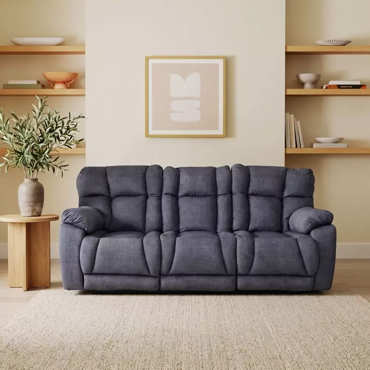 Wild Card Charcoal 92" Zero Gravity Power Reclining Sofa with Power Headrest and USB Charging