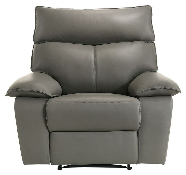 Murray Gray Leather Motion Recliner