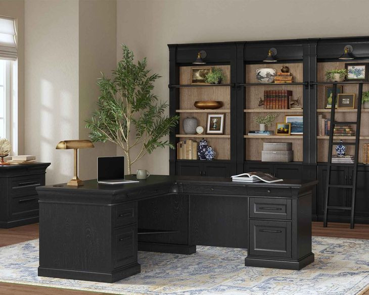 Willow Lane Ebony Black Lateral File Cabinet