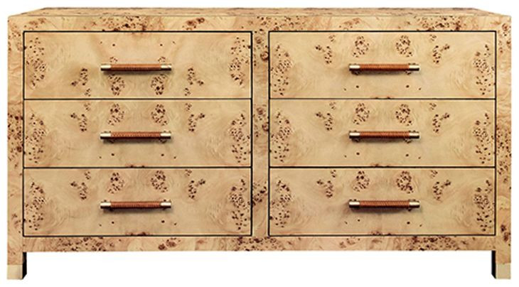 WinDresserer Brown 6 Drawer Dresser