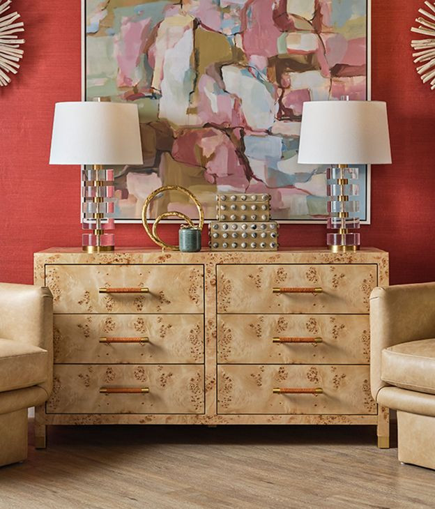 WinDresserer Brown 6 Drawer Dresser