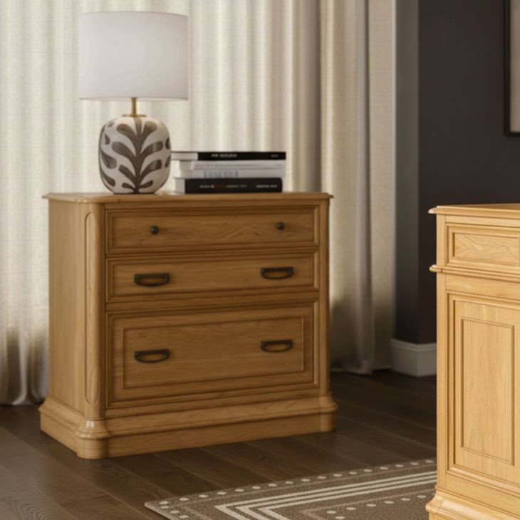 Winchester Natural Oak Executive Home Office Set