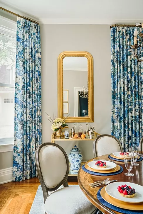 Waverly Gold Leaf Rectangular Floor Mirror With Curved Edges