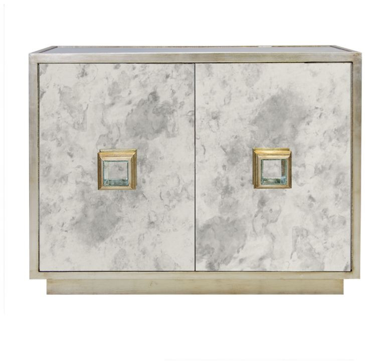 Winslow Champagne Silver 2 Door Cabinet