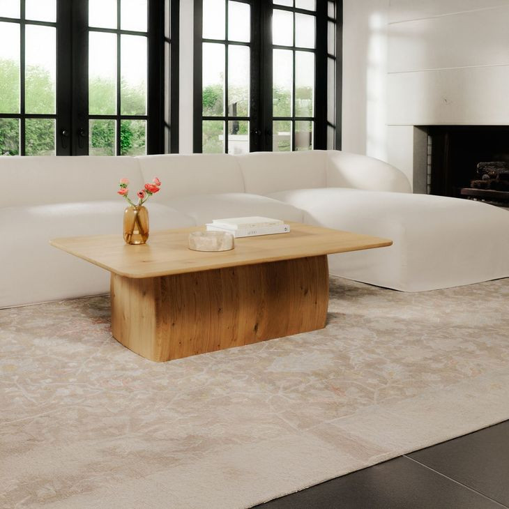 Winston Rustic Oak Rectangular Coffee Table