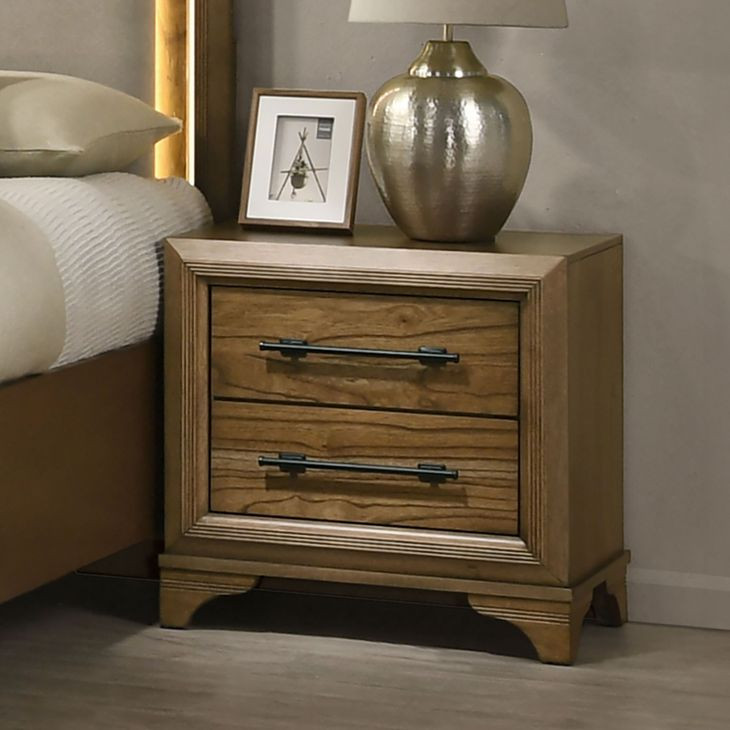 Talcott Honey 2 Drawer Nightstand