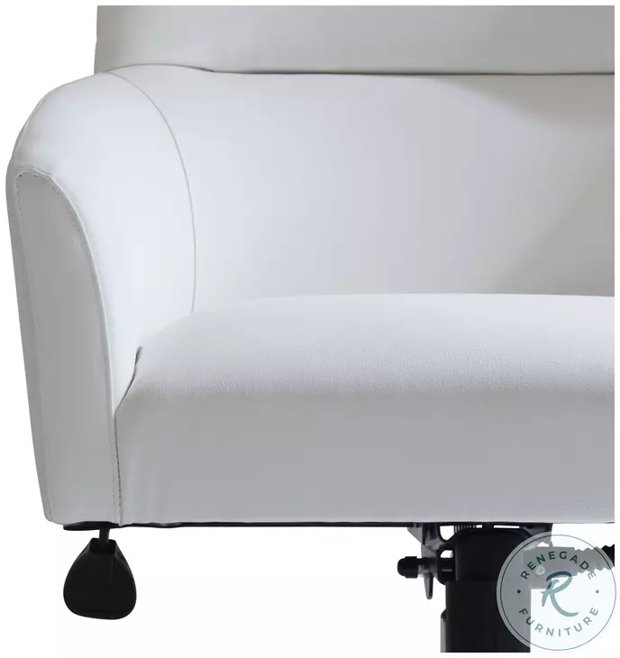 Stratum White Swivel Office Chair