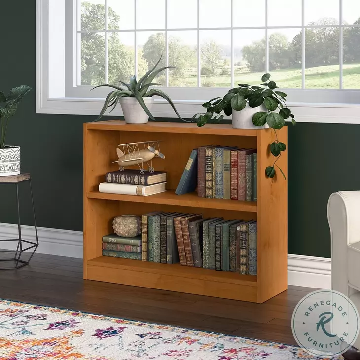 Universal Natural Cherry Small 2 Shelf Bookcase