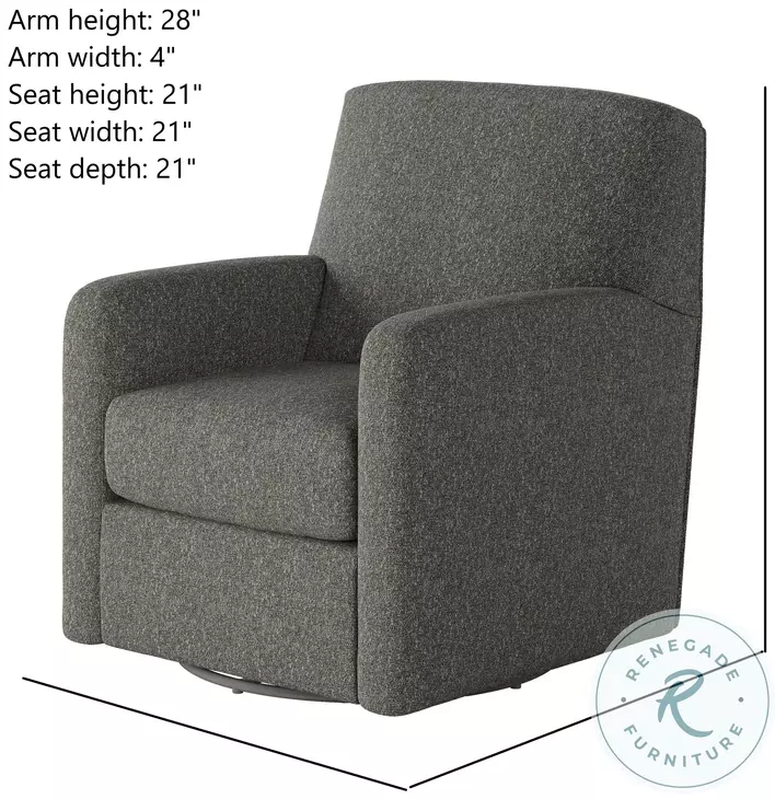 Flash Dance Athens Nickel Swivel Glider