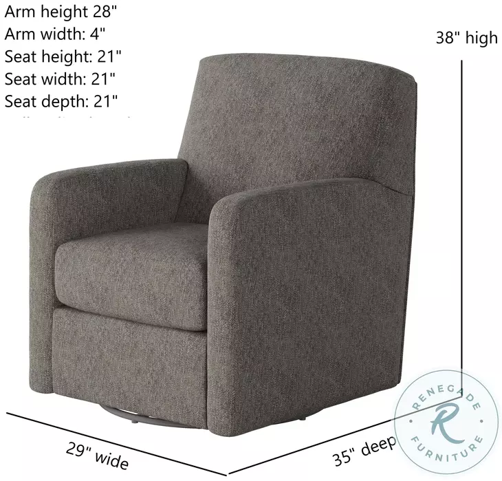 Flash Dance Berber Sterling Swivel Glider