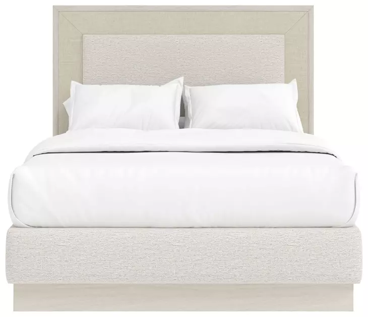 Cotiere Cream Linen Upholstered Panel Bedroom Set