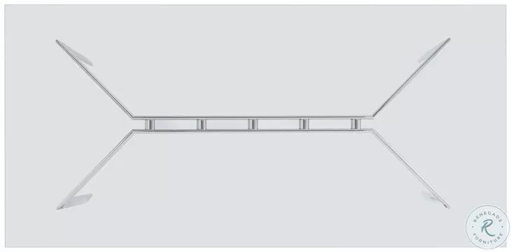 Cristobal Polished Stainless Steel Dining Table