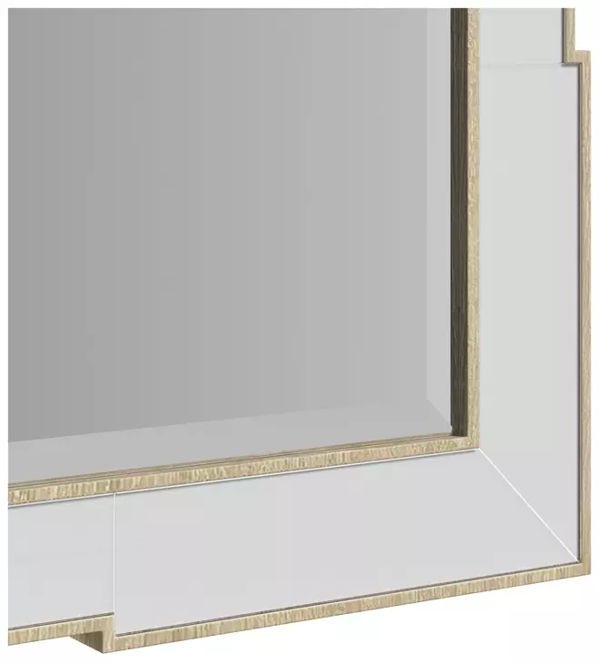 Eave Milk Rectangle Accent Mirror